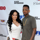 Emily B. and rapper Fabolous at the Think Like a Man Too premiere during the 2014 American Black Film Festival at SVA Theater on June 19, 2014, in New York City.